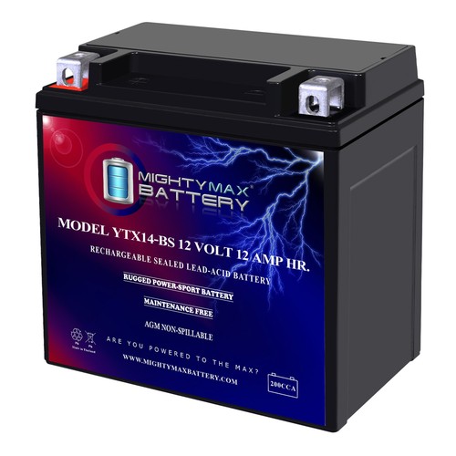 Mighty max ytx14 - ytx14-bs, battery