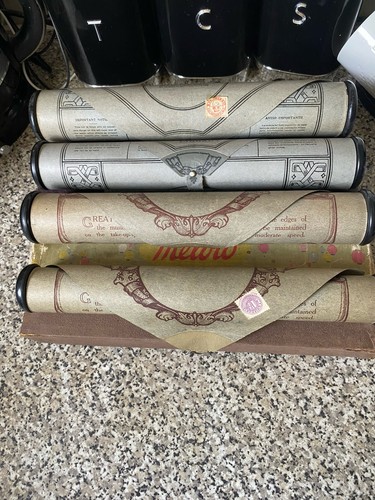 Antique pianola music - music, scrolls