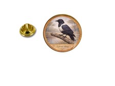 Pins pin badge  Magpie crow