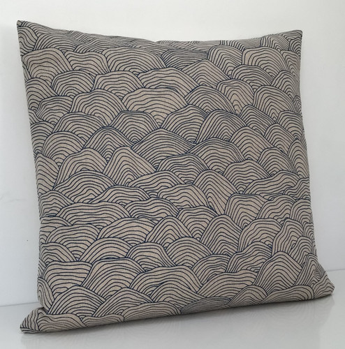 Blue ocean sea waves linen - ocean,
