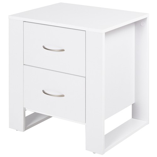 Homcom drawer boxy bedside - homcom,