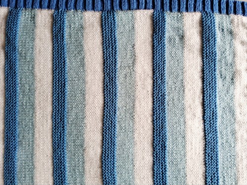 Baby blanket hand knitted - baby, in