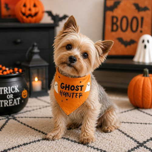 Halloween ghost hunter - ghost, dog