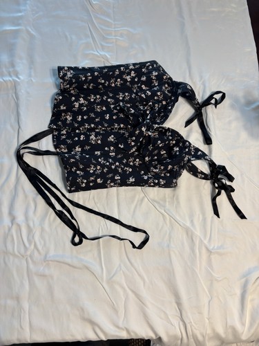Corset story black floral - corset,
