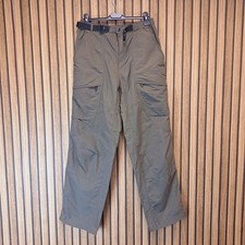 Rohan Backpackers Mens Trousers Mens Medium Khaki Green Zip Pockets
