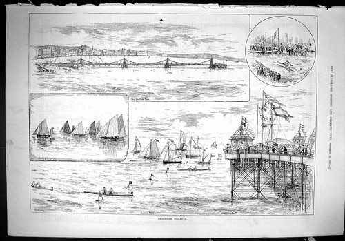Old 1884 brighton regatta - brighton,