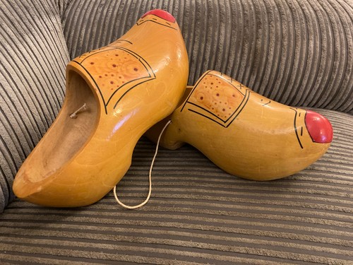 Vintage dutch wooden shoes - vintage,