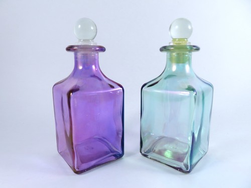 Square glass bottles with - bottles,