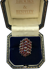 Victorian Garnet Ring 9ct Gold Antique Garnet Ring Antique Gold Ring - Size N