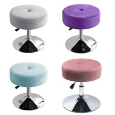 Small Round Velvet Stool
