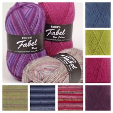 DROPS Fabel Yarn - 4 Ply Superwash Sock Wool 50gr Ball **Postage Discounts**