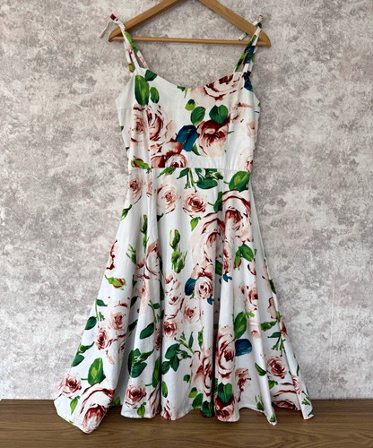 Collectif floral fit flare - fit, &