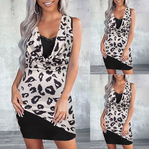Women leopard lace sleeveless - women,