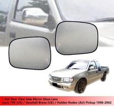 Side Mirror Glass Lens For Isuzu TFR/Vauxhall Brava/Holden Rodeo Pickup 98 - 02