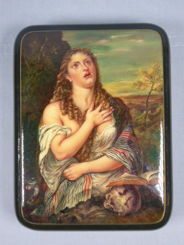 Hand painted russian lacquered - hand-painted,