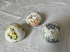 3 Pomanders Bone China Made In England Excellent Condition