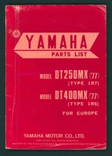 Yamaha DT400MX DT250MX (1977) Parts List Catalog Book Manual DT 400 250 MX FT47
