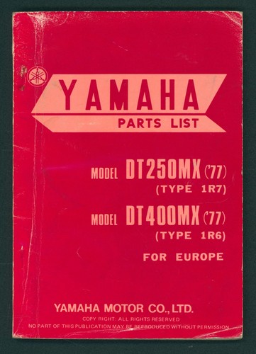 Yamaha dt400mx dt250mx - dt400mx,