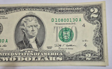 2009 $2 Two Dollar  D 10800130 A, UNC