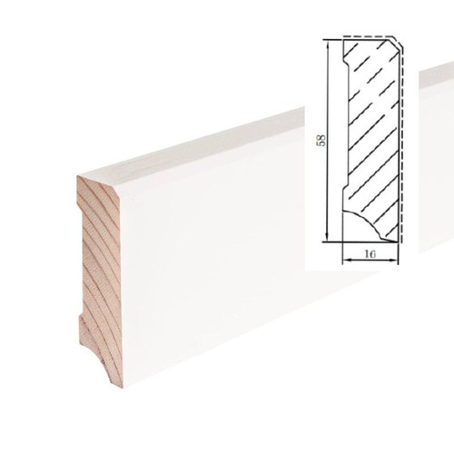 24m skirting solid wood - , pine