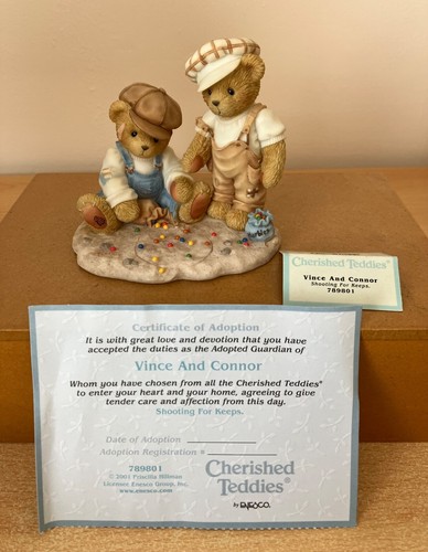 Cherished teddies vince and - teddies, ,