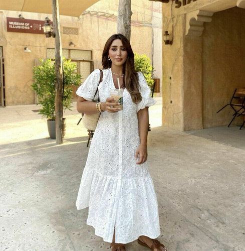 Zara white embroidered - white,