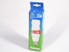 11W Paulmann 880.02 ESL energy saving lamp wobble bulb E27 warm white bulbs