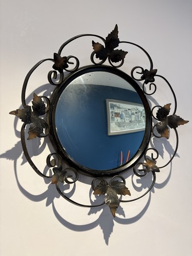 Vintage wrought iron scroll - vintage,
