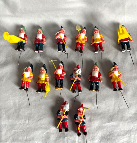 Vintage gnome cake toppers - cake,