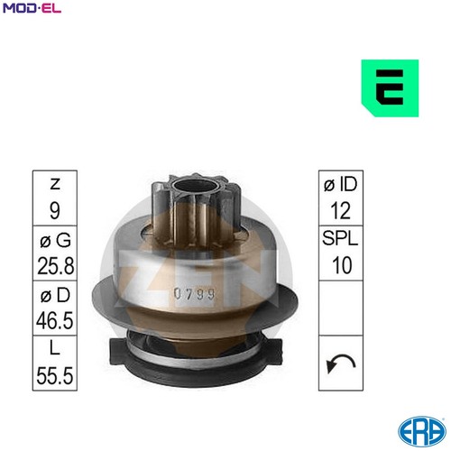 Freewheel gear starter zn0799 - gear,