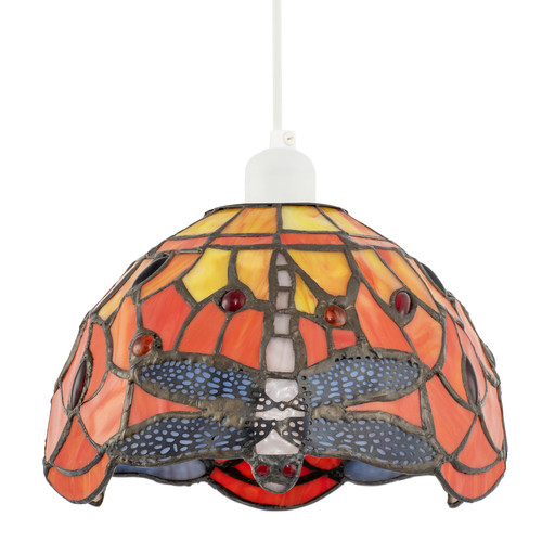 Vivid orange and - orange, stained