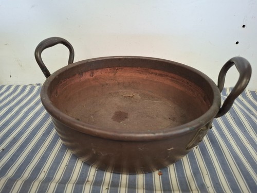 Round vintage copper - , cooking
