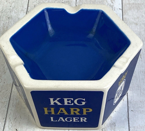 Vintage keg harp pub ashtray - harp,