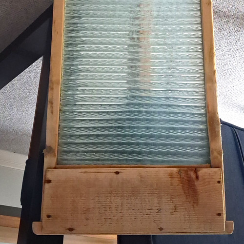 Vintage wood frame ribbed - wood,