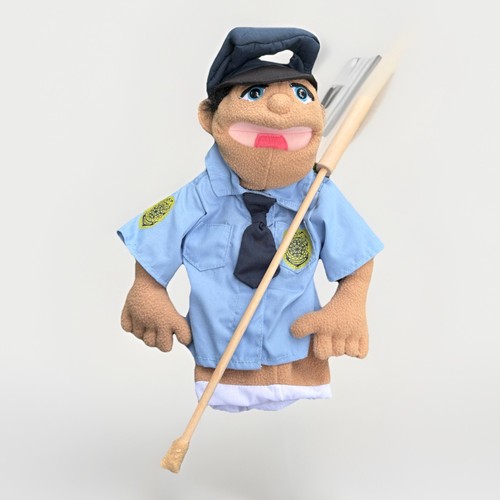 Cyrus wren puppet - cyrus, police