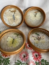 Vintage Set of 4 Pressed