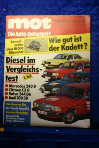 Mot mercedes 240 d - mot, 23/79