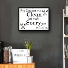 Metal Sign Kitchen Home Bar