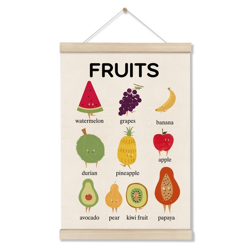 Fruits poster hanger frame - fruits,