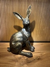 Resin rabbit bronze sculpture - ,