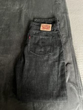 Levi’s Mens 504 Black Straight Regular Fit Jeans W36 L34 fits like 34 
