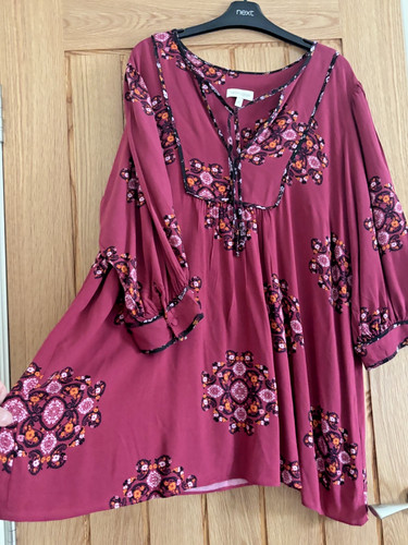 Monsoon burgundy pink floral - burgundy,