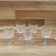 5 x  Vintage Cut Crystal