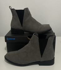Primark Grey Faux Suede Chelsea Boots Ankle Boots women’s Size 5