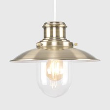 Antique Brass Fisherman’s Pendant Light Shade