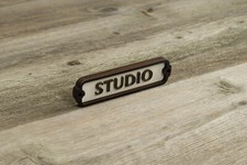 Studio Door Sign, Vintage