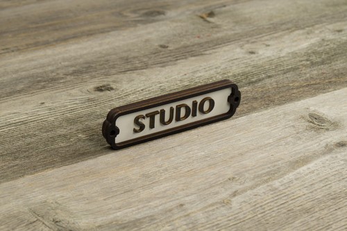 Studio door sign - studio,