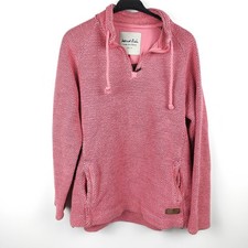 Weird Fish Woodman's Fleece Sweatshirt Size 20/ XXL Pink Zip Up Pullover Jumper