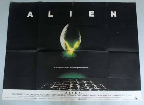 Alien vintage quad poster - vintage,