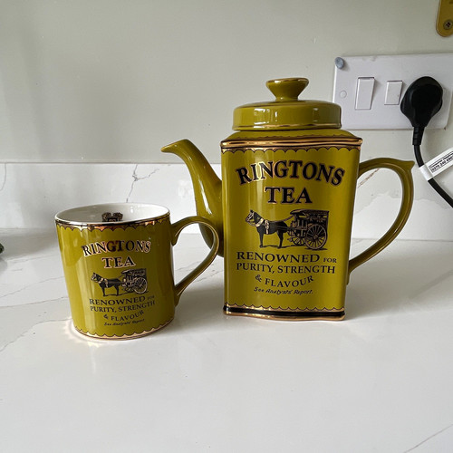 Ringtons green earthenware - ringtons,